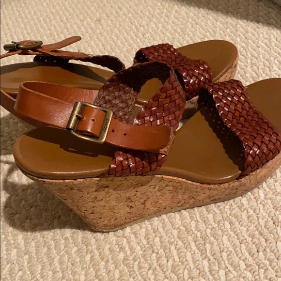 Brown Woven KORS Michael Kors Wedges Size 9 - Picture 4 of 8